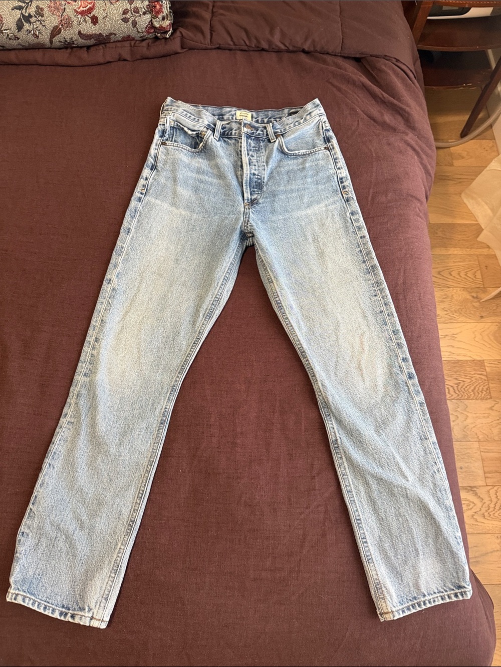 Citizens Of Humanity Light Blue Straight Leg Jeans